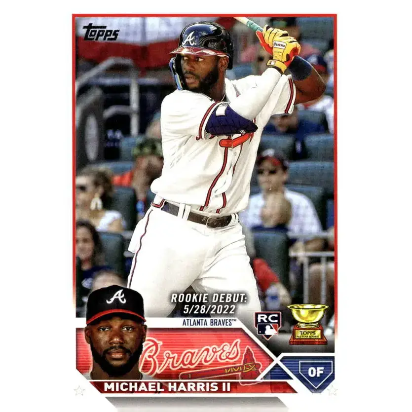 2023 Topps Update Series #US225 Michael Harris II NM-MT Atlanta Braves Baseball Card - Baseball Card Single