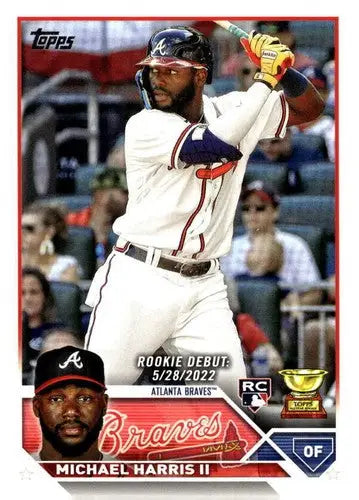 2023 Topps Update Series Michael Harris II baseball card in near mint condition