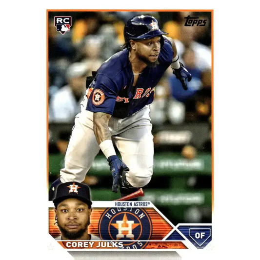 2023 Topps Update Series #US228 Corey Julks NM-MT RC Rookie Houston Astros Baseball Card - Baseball Card Single