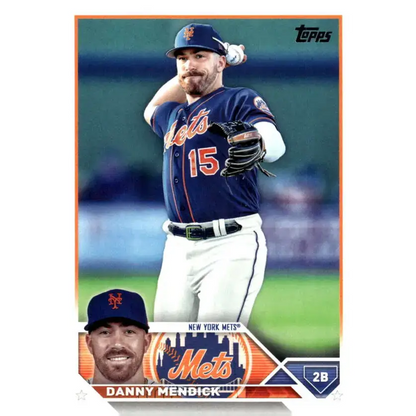2023 Topps Update Series #US23 Danny Mendick NM-MT New York Mets Baseball Card - Baseball Card