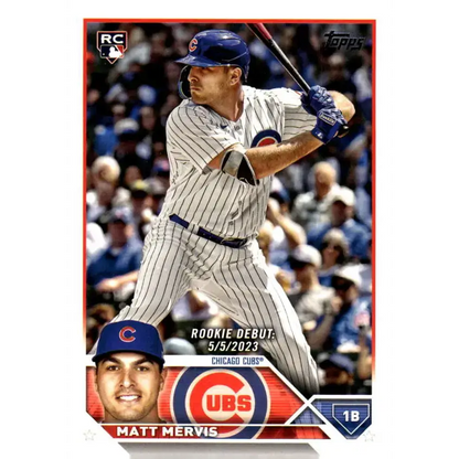 2023 Topps Update Series #US236 Matt Mervis NM-MT Chicago Cubs Baseball Card