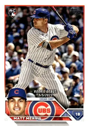 2023 Topps Update Series #US236 Matt Mervis NM-MT Cubs Rookie Debut ID:63854 - Baseball Card Single