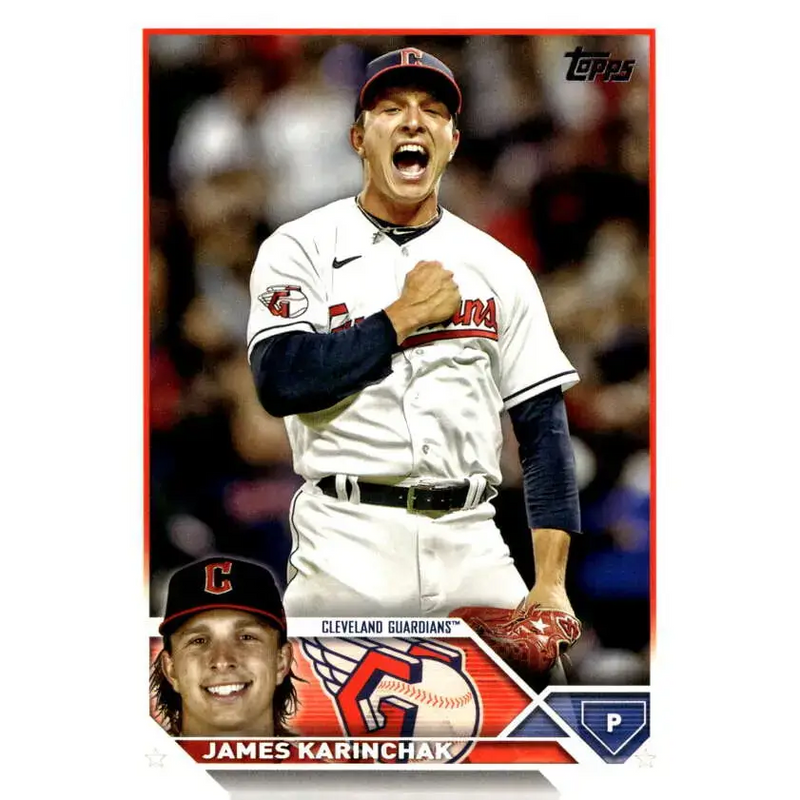 2023 Topps Update Series #US239 James Karinchak NM-MT Cleveland Guardians Baseball Card - Baseball Card Single