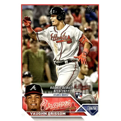2023 Topps Update Series #US24 Vaughn Grissom NM-MT Atlanta Braves Baseball Card - Baseball Card