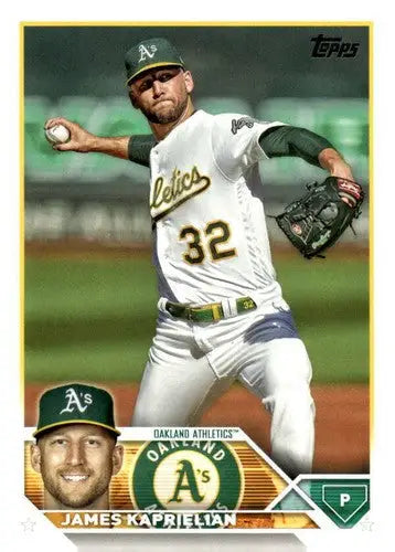 2023 Topps Update Series #US240 James Kaprielian NM-MT Athletics ID:63478 - Baseball Card Single