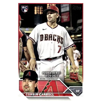 2023 Topps Update Series #US244 Corbin Carroll NM-MT Arizona Diamondbacks Baseball Card - Baseball Card