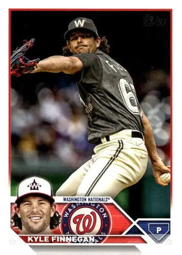 2023 Topps Update Series US249 Kyle Finnegan baseball card near mint Nationals ID 65789