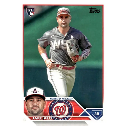 2023 Topps Update Series #US25 Jake Alu NM-MT RC Rookie Washington Nationals Baseball Card - Baseball Card