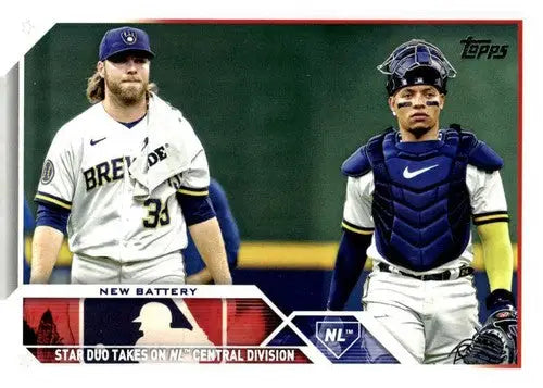 2023 Topps Update Series #US251 William Contreras/Corbin Burnes NM-MT B ID:67677 - Baseball Card Single