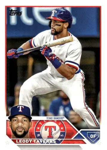 Original gloss 2023 Topps Update Series US257 Leody Taveras baseball card