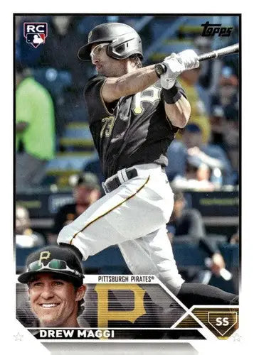 2023 Topps Update Series US26 Drew Maggi Rookie Baseball Card Pirates NM-MT