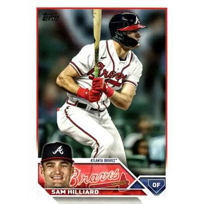 2023 Topps Update Series #US263 Sam Hilliard NM-MT Atlanta Braves Baseball Card - Baseball Card