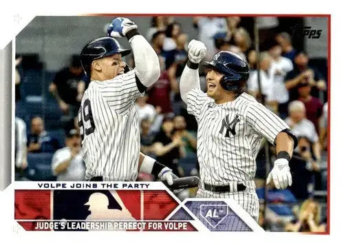 2023 Topps Update Series #US269 Anthony Volpe/Aaron Judge NM Near Mint ID:65798 - Baseball Card Single