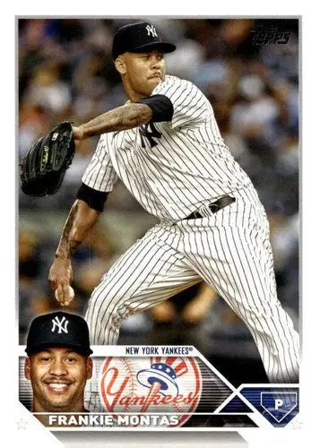 2023 Topps Update Series Frankie Montas baseball card Yankees NM Near Mint ID 65803