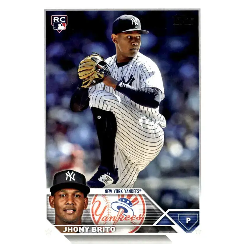 2023 Topps Update Series #US279 Jhony Brito NM-MT RC Rookie New York Yankees Baseball Card - Baseball Card