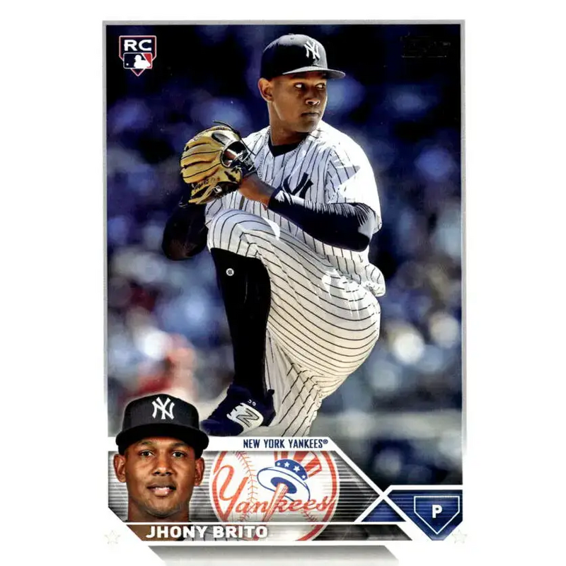 2023 Topps Update Series #US279 Jhony Brito NM-MT RC Rookie New York Yankees Baseball Card - Baseball Card Single