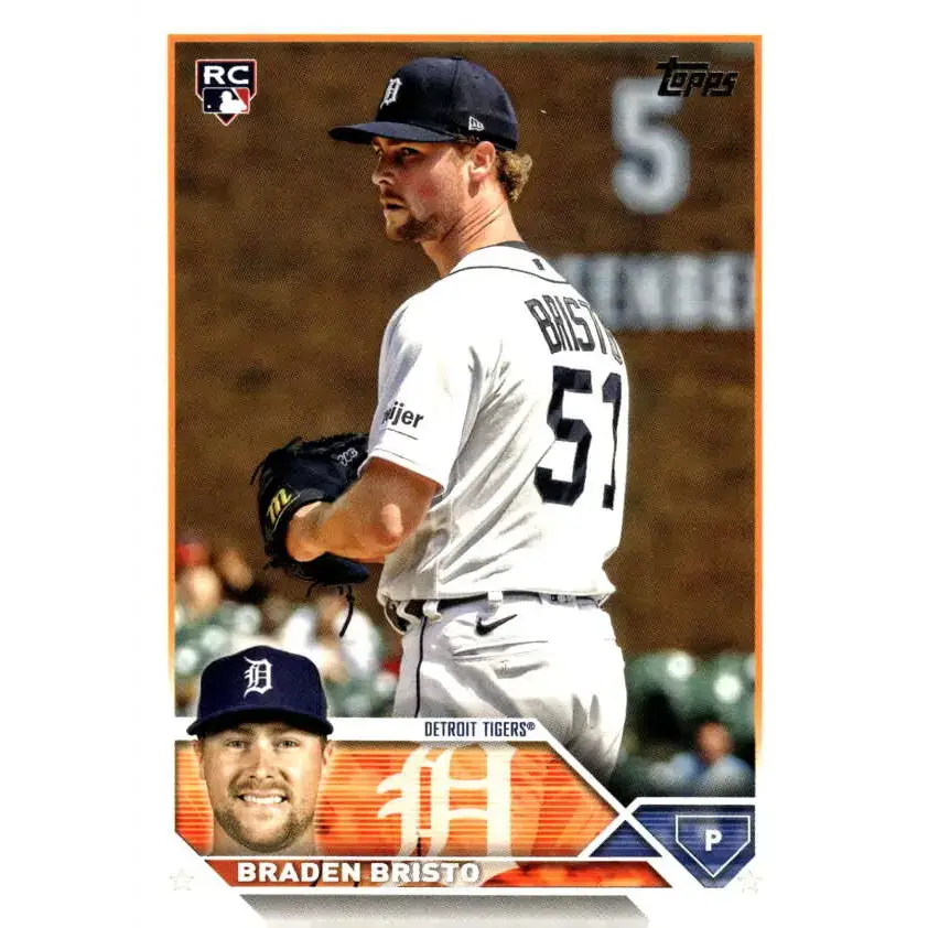 2023 Topps Update Series #US282 Braden Bristo NM-MT RC Rookie Detroit Tigers Baseball Card - Baseball Card Single