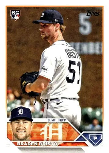 2023 Topps Update Series #US282 Braden Bristo NM-MT RC Rookie Tigers ID:67042 - Baseball Card Single