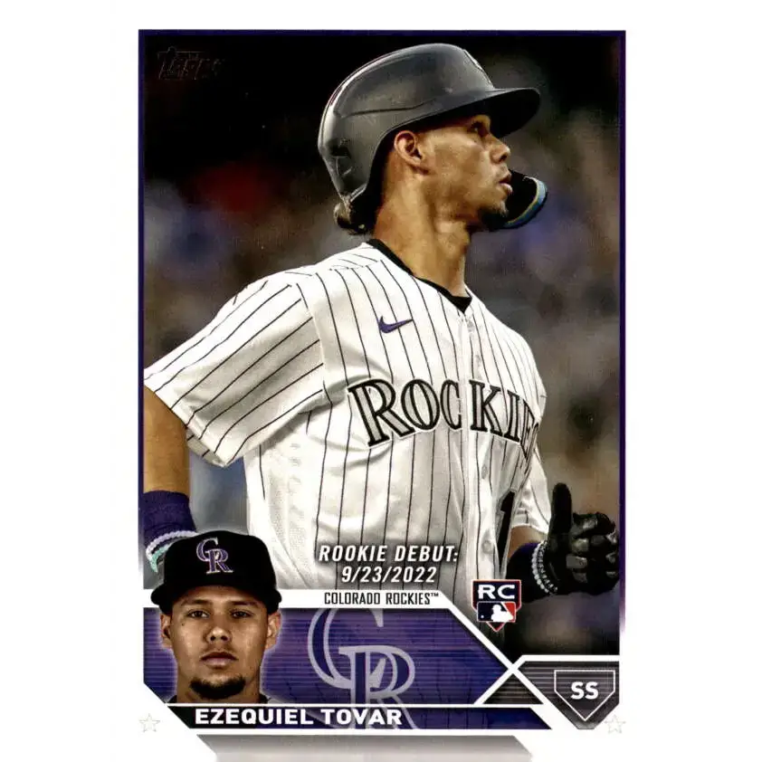 2023 Topps Update Series #US283 Ezequiel Tovar NM-MT Colorado Rockies Baseball Card