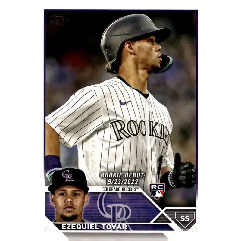 2023 Topps Update Series #US283 Ezequiel Tovar NM-MT Colorado Rockies Baseball Card - Baseball Card Single