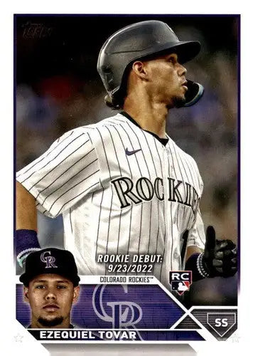 2023 Topps Update Series #US283 Ezequiel Tovar NM-MT Rockies Rookie Deb ID:67685 - Baseball Card Single