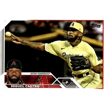 2023 Topps Update Series #US284 Miguel Castro NM-MT Arizona Diamondbacks Baseball Card - Baseball Card