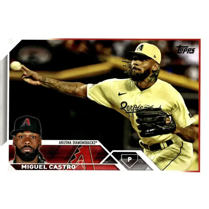 2023 Topps Update Series #US284 Miguel Castro NM-MT Arizona Diamondbacks Baseball Card - Baseball Card Single