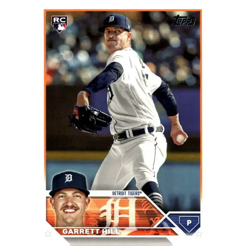 2023 Topps Update Series #US29 Garrett Hill NM-MT RC Rookie Detroit Tigers Baseball Card - Baseball Card