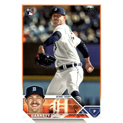 2023 Topps Update Series #US29 Garrett Hill NM-MT RC Rookie Detroit Tigers Baseball Card - Baseball Card