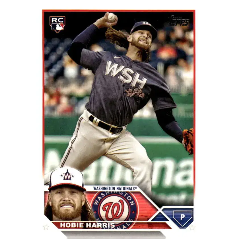 2023 Topps Update Series #US294 Hobie Harris NM-MT RC Rookie Washington Nationals Baseball Card