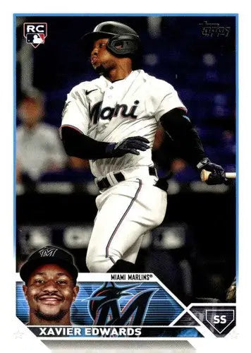 2023 Topps Update Series US296 Xavier Edwards rookie baseball card in near mint condition