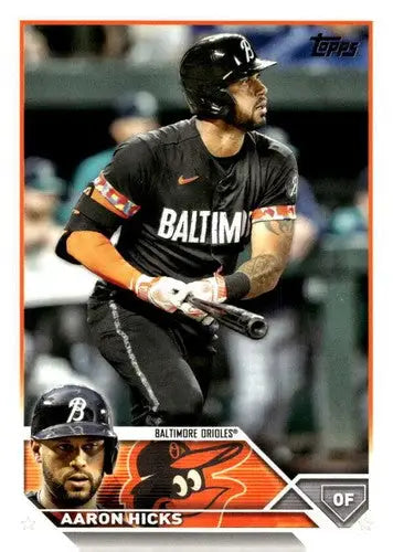 2023 Topps Update Series #US299 Aaron Hicks NM Near Mint Orioles ID:64577 - Baseball Card Single