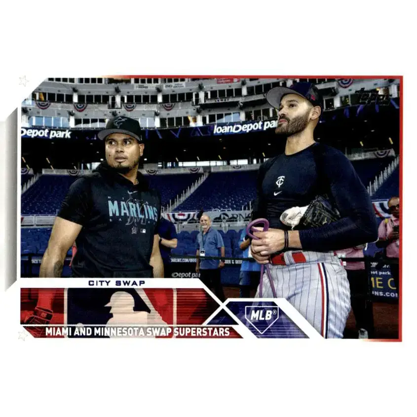 2023 Topps Update Series #US302 Pablo Lopez/Luis Arraez NM-MT Minnesota Twins/Miami Marlins Baseball Card - Baseball