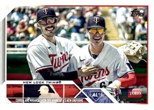 2023 Topps Update Series #US305 Jose Miranda/Carlos Correa NM-MT Twins ID:67690 - Baseball Card Single