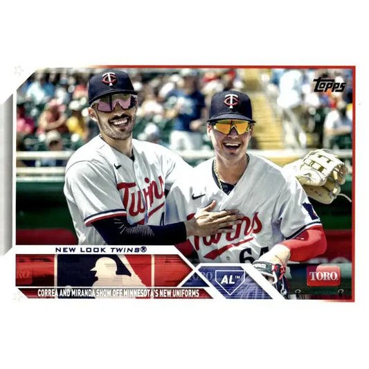 2023 Topps Update Series #US305 Jose Miranda/Carlos Correa NM-MT Minnesota Twins Baseball Card - Baseball Card