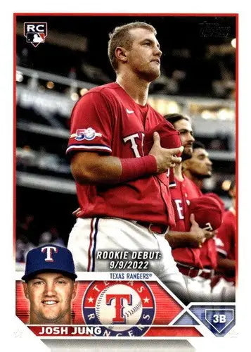 2023 Topps Update Series Josh Jung baseball rookie card Rangers near mint NM D ID65824