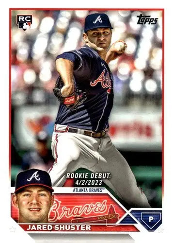 2023 Topps Update Series #US309 Jared Shuster NM-MT Braves Rookie Debut ID:63837 - Baseball Card Single