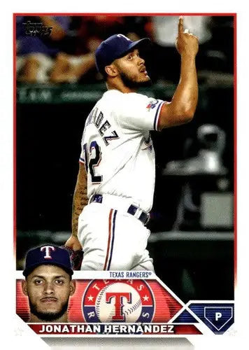 Baseball card featuring Jonathan Hernandez from 2023 Topps Update Series US312 US312 Jonathan