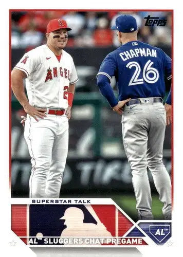 2023 Topps Update Series #US313 Mike Trout/Matt Chapman NM-MT Veteran C ID:73902 - Baseball Card Single