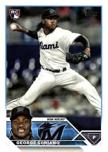 2023 Topps Update Series US320 George Soriano rookie baseball card with original gloss