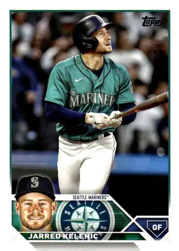 Jarred Kelenic baseball card from Topp’s Update Series in Near Mint condition