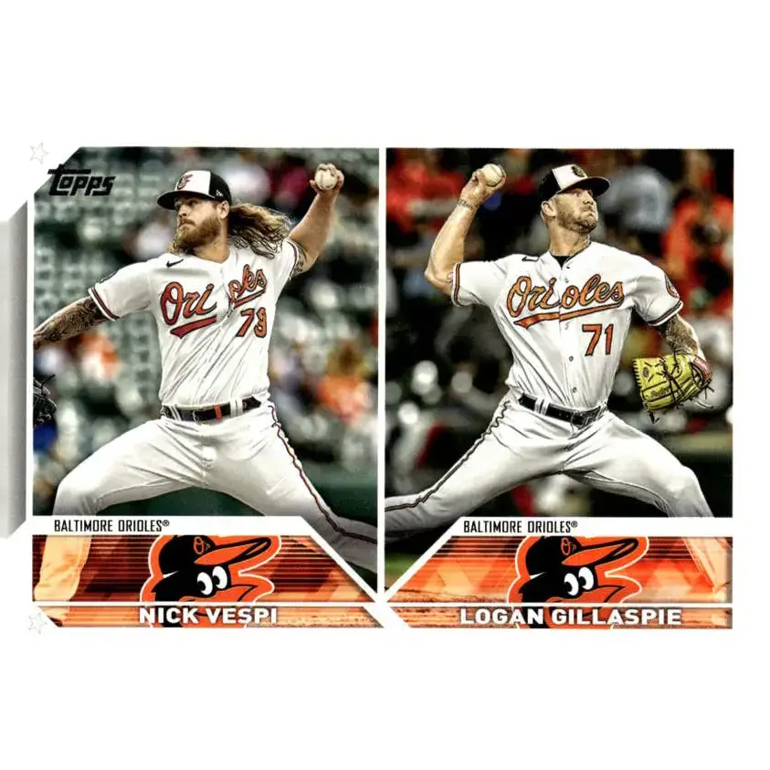 2023 Topps Update Series #US322 Logan Gillaspie/Nick Vespi NM-MT RC Rookie Baltimore Orioles Baseball Card - Baseball