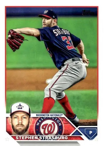 2023 Topps Update Series #US325 Stephen Strasburg NM-MT Nationals ID:67693 - Baseball Card Single