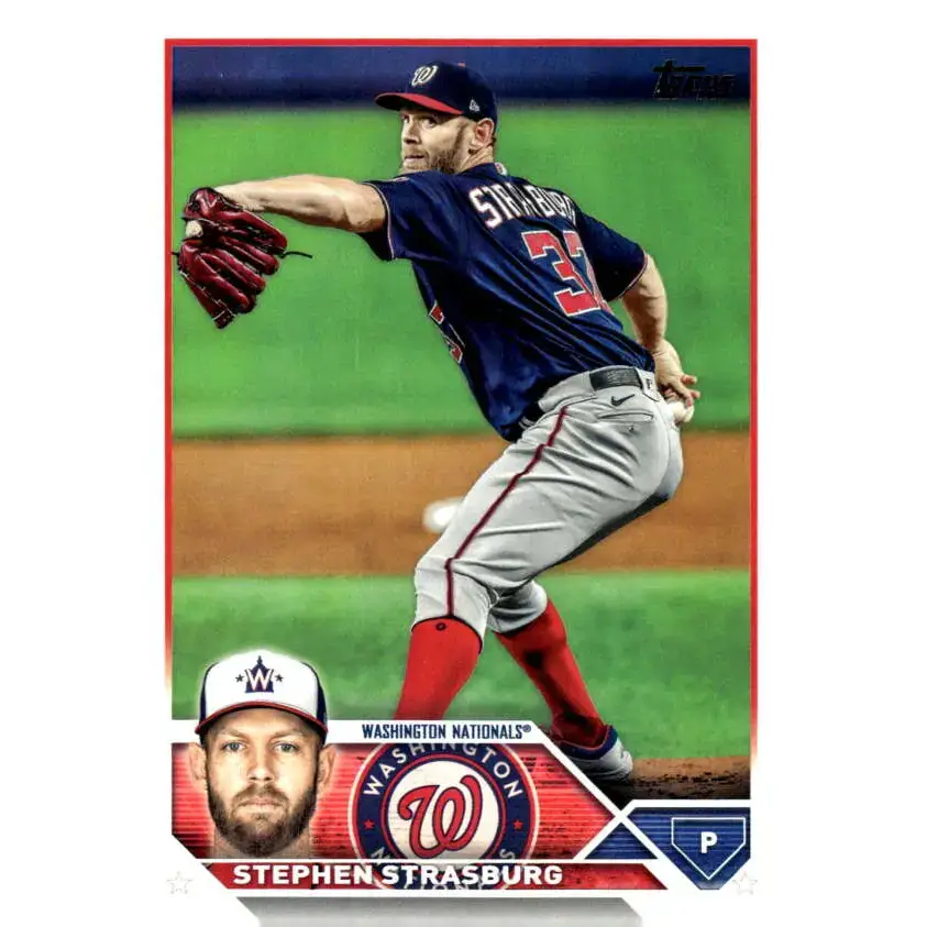 2023 Topps Update Series #US325 Stephen Strasburg NM-MT Washington Nationals Baseball Card - Collectible Card