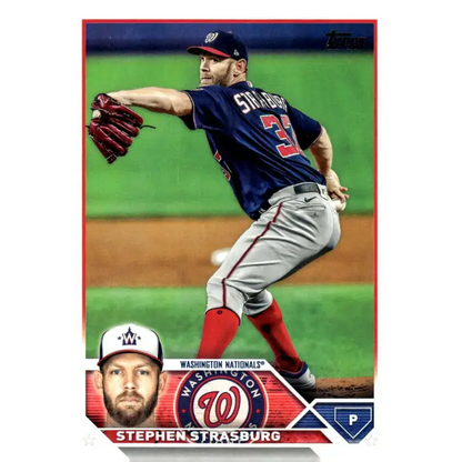 2023 Topps Update Series #US325 Stephen Strasburg NM-MT Washington Nationals Baseball Card - Collectible Card