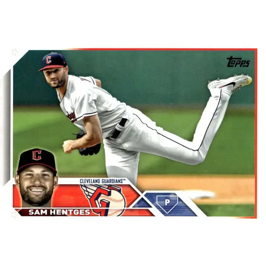 2023 Topps Update Series #US327 Sam Hentges NM-MT Cleveland Guardians Baseball Card - Baseball Card
