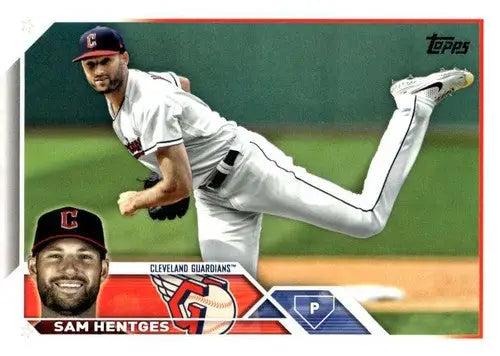 2023 Topps Update Series #US327 Sam Hentges NM-MT Guardians ID:63862 - Baseball Card Single