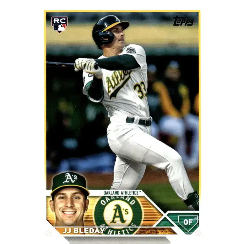 2023 Topps Update Series #US330 JJ Bleday NM-MT RC Rookie Oakland Athletics Baseball Card - Baseball Card