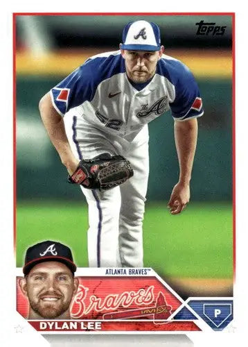 Baseball card of Dylan Lee US34 from 2023 Topps Update Series Near Mint
