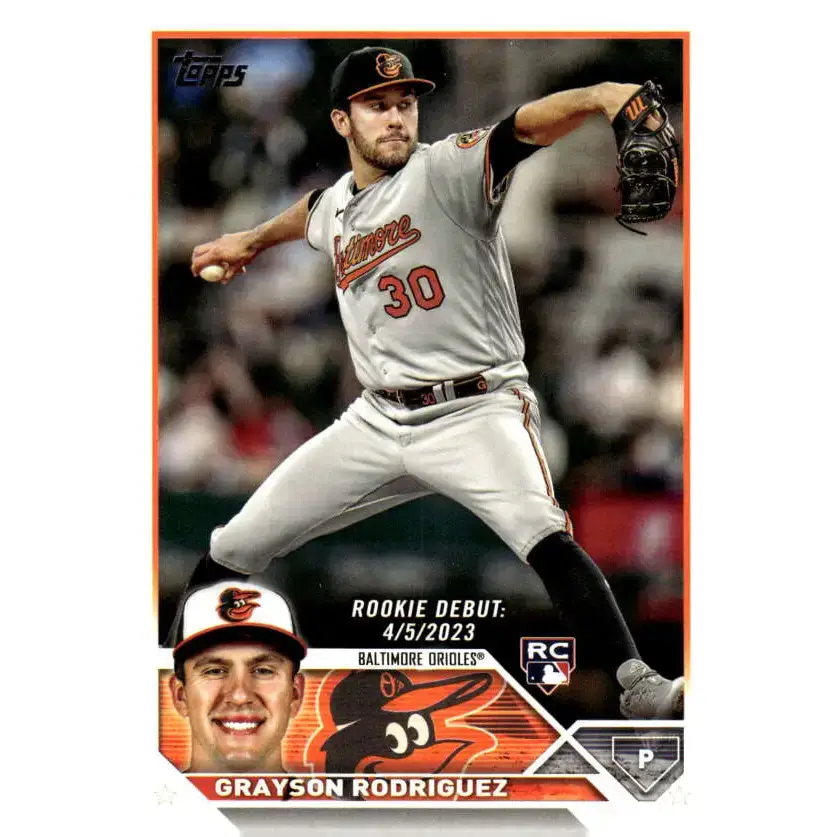 2023 Topps Update Series #US35 Grayson Rodriguez NM-MT Baltimore Orioles Baseball Card - Baseball Card